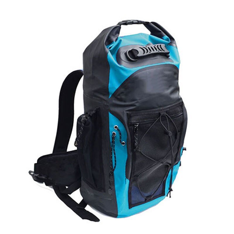 Mochila impermeable de 30 litros. azul