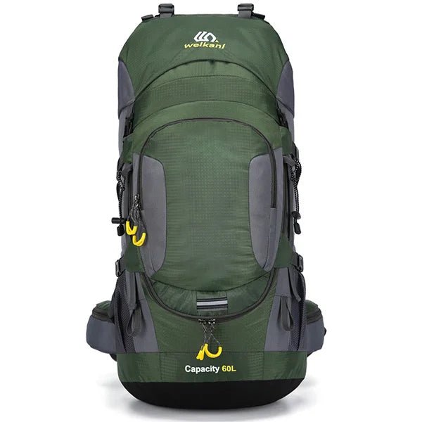 Mochila de gran capacidad de 60 litros con funda impermeable